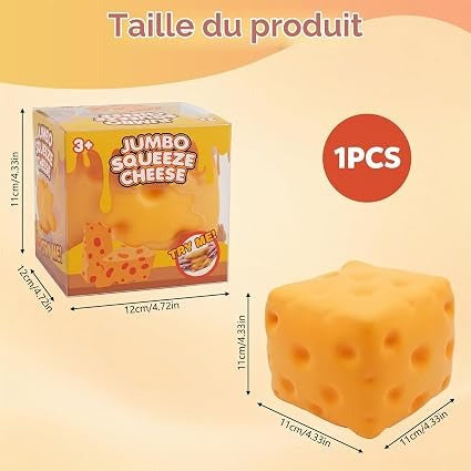 Taille du Squishy Fromage XL : 11 cm